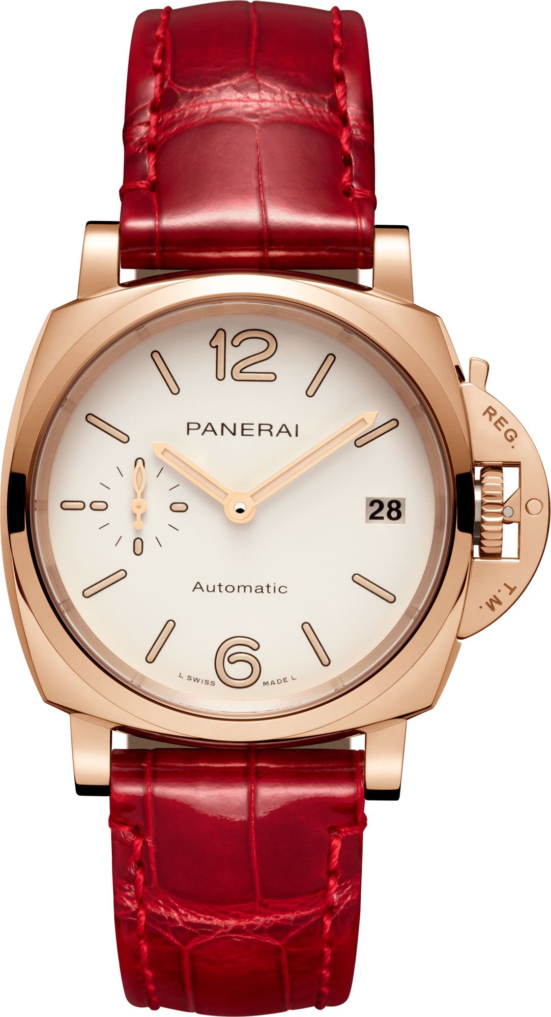 Panerai Luminor Due  White Dial 38 mm Automatic Watch For Women - 1