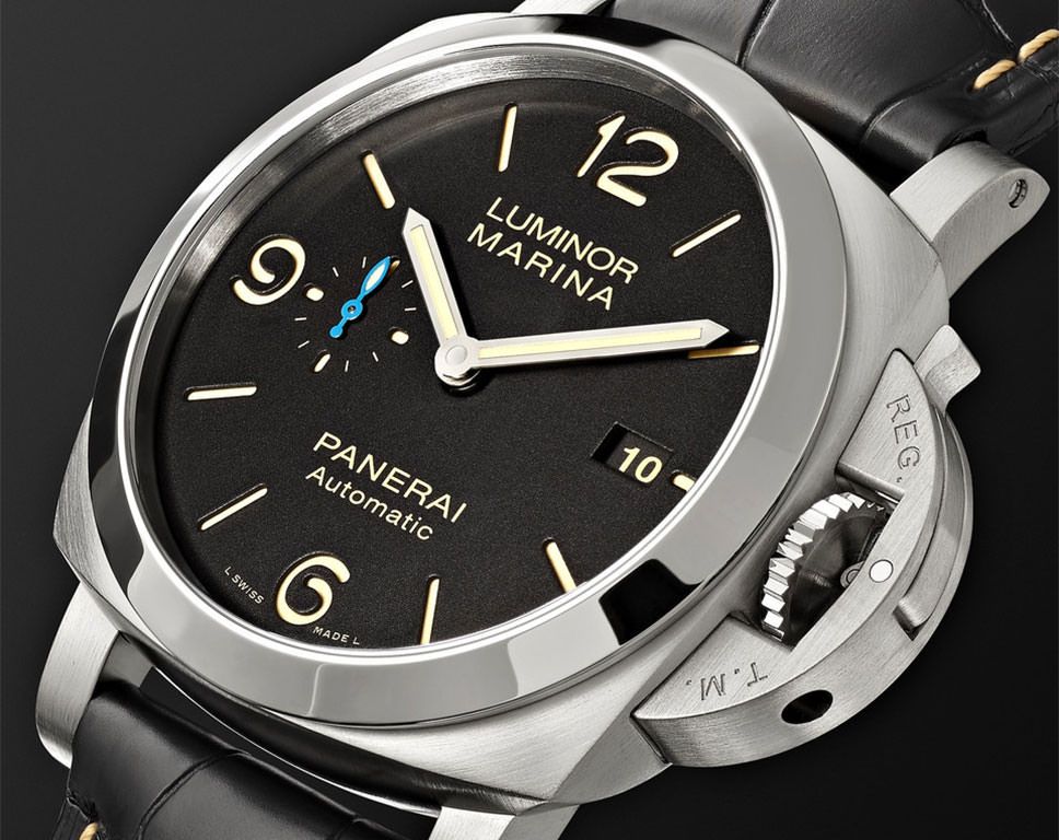 Panerai Luminor  Black Dial 44 mm Automatic Watch For Men - 7