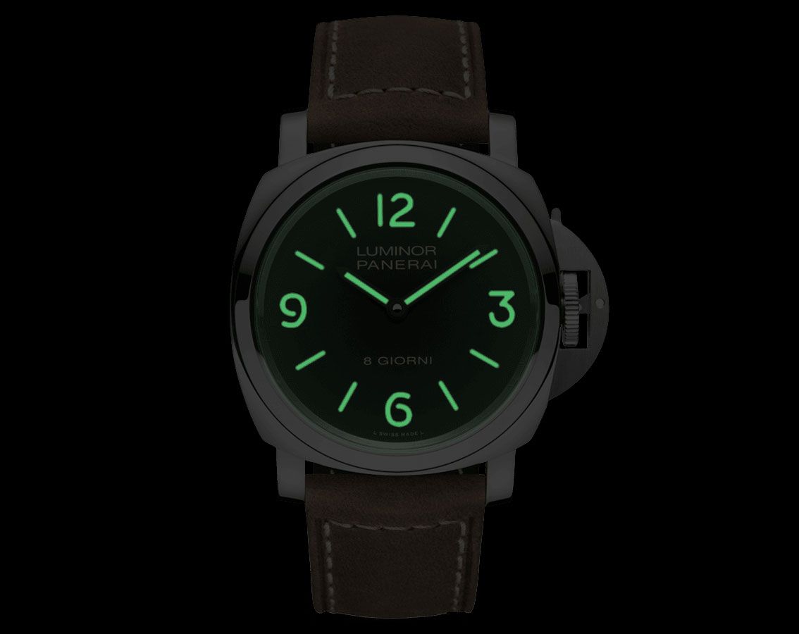 Panerai Luminor  Black Dial 44 mm Manual Winding Watch For Men - 2