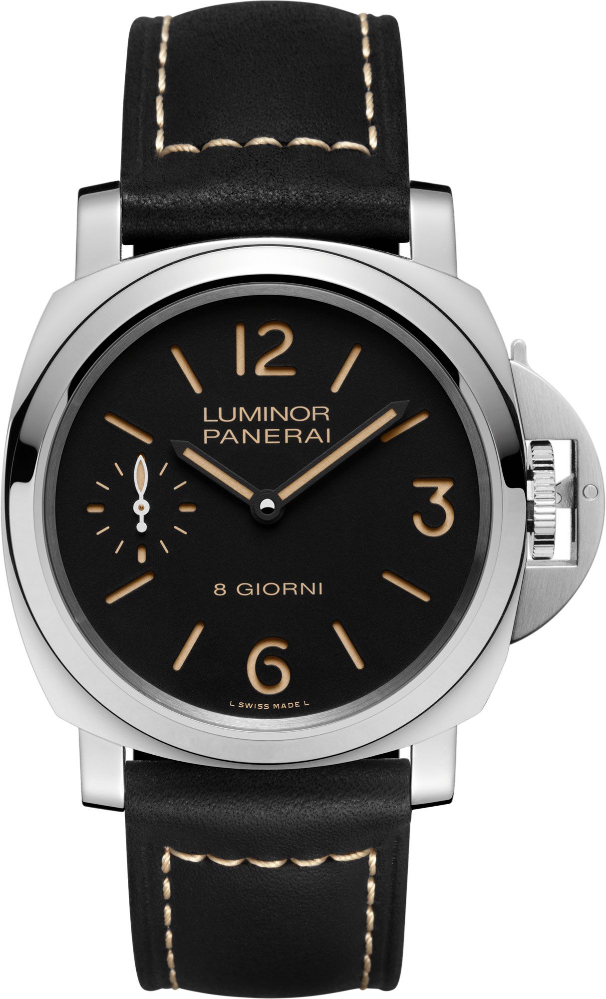 Panerai Luminor  Black Dial 44 mm Manual Winding Watch For Men - 1