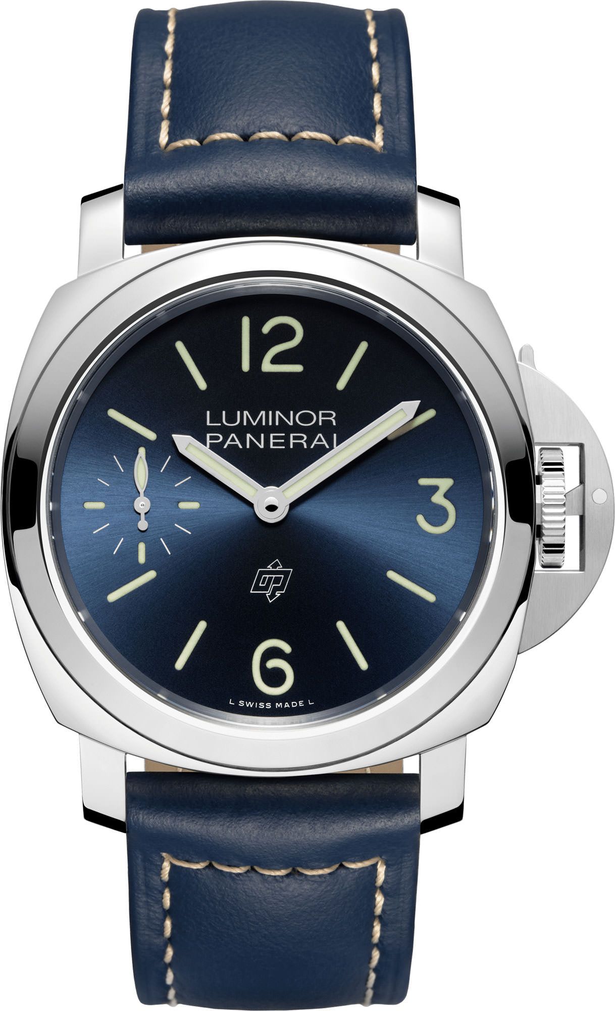 Panerai Luminor  Blue Dial 44 mm Manual Winding Watch For Men - 1