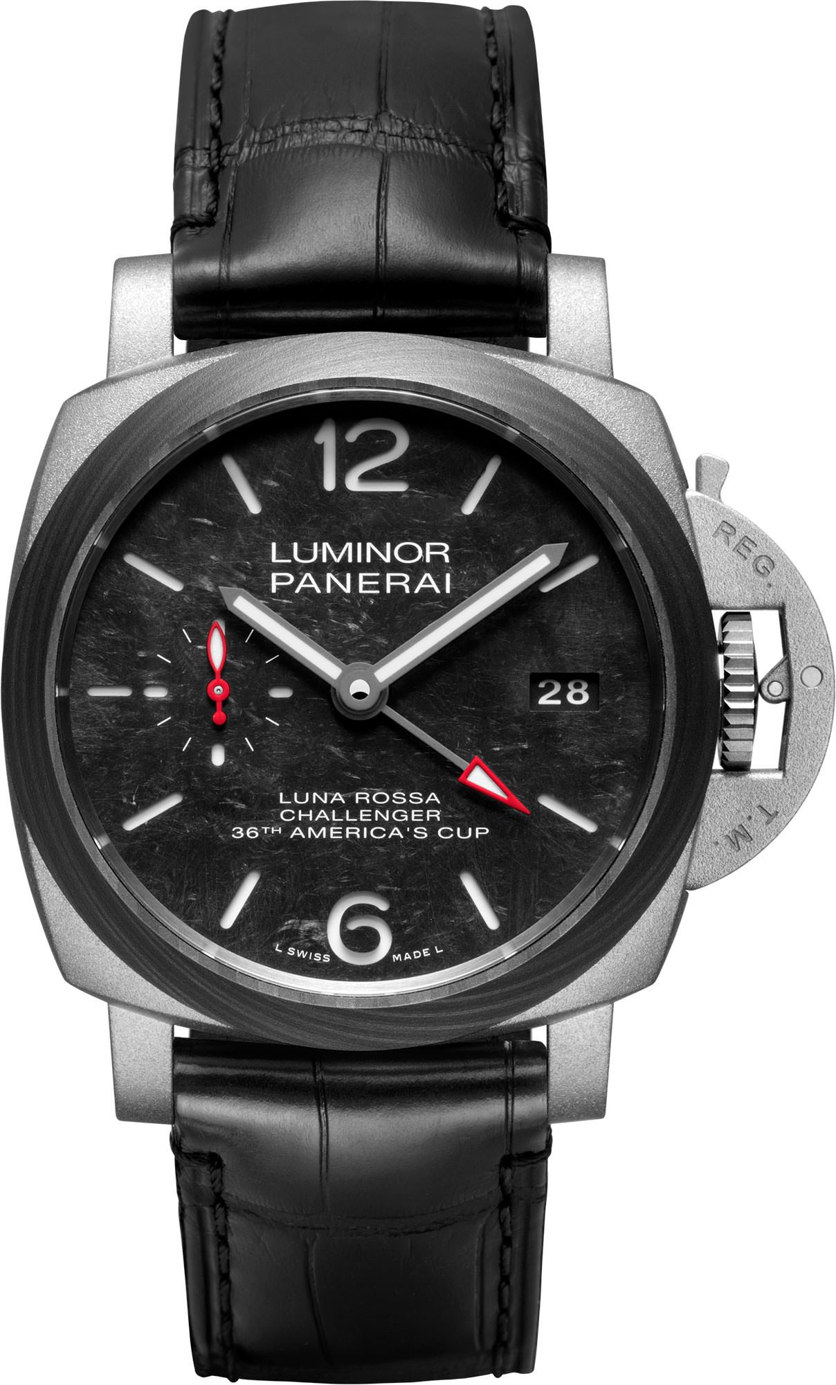 Panerai Luminor  Black Dial 42 mm Automatic Watch For Men - 1