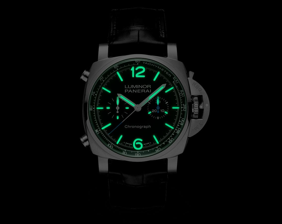 Panerai Luminor  Black Dial 44 mm Automatic Watch For Men - 6