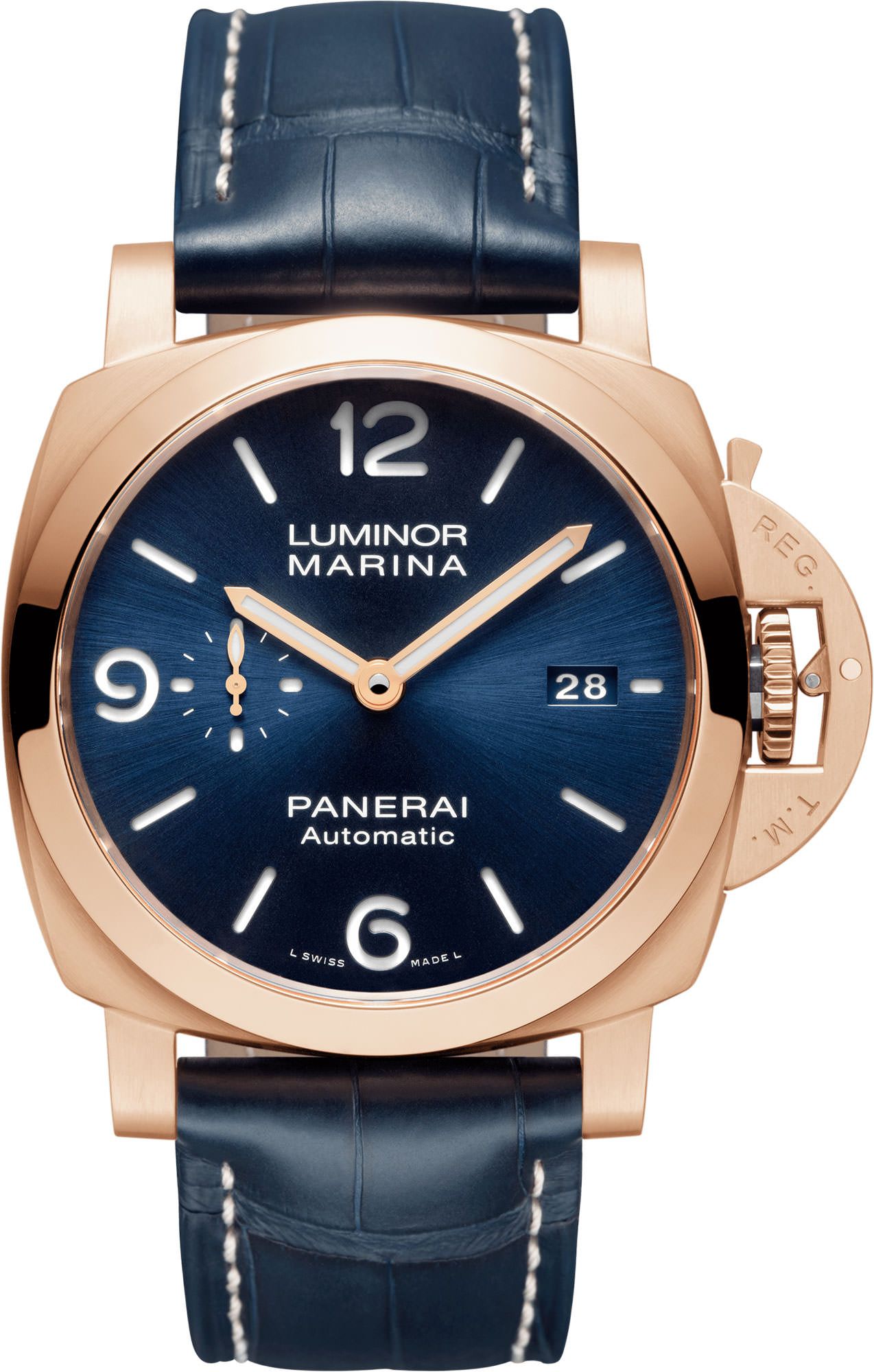 Panerai Luminor  Blue Dial 44 mm Automatic Watch For Men - 1