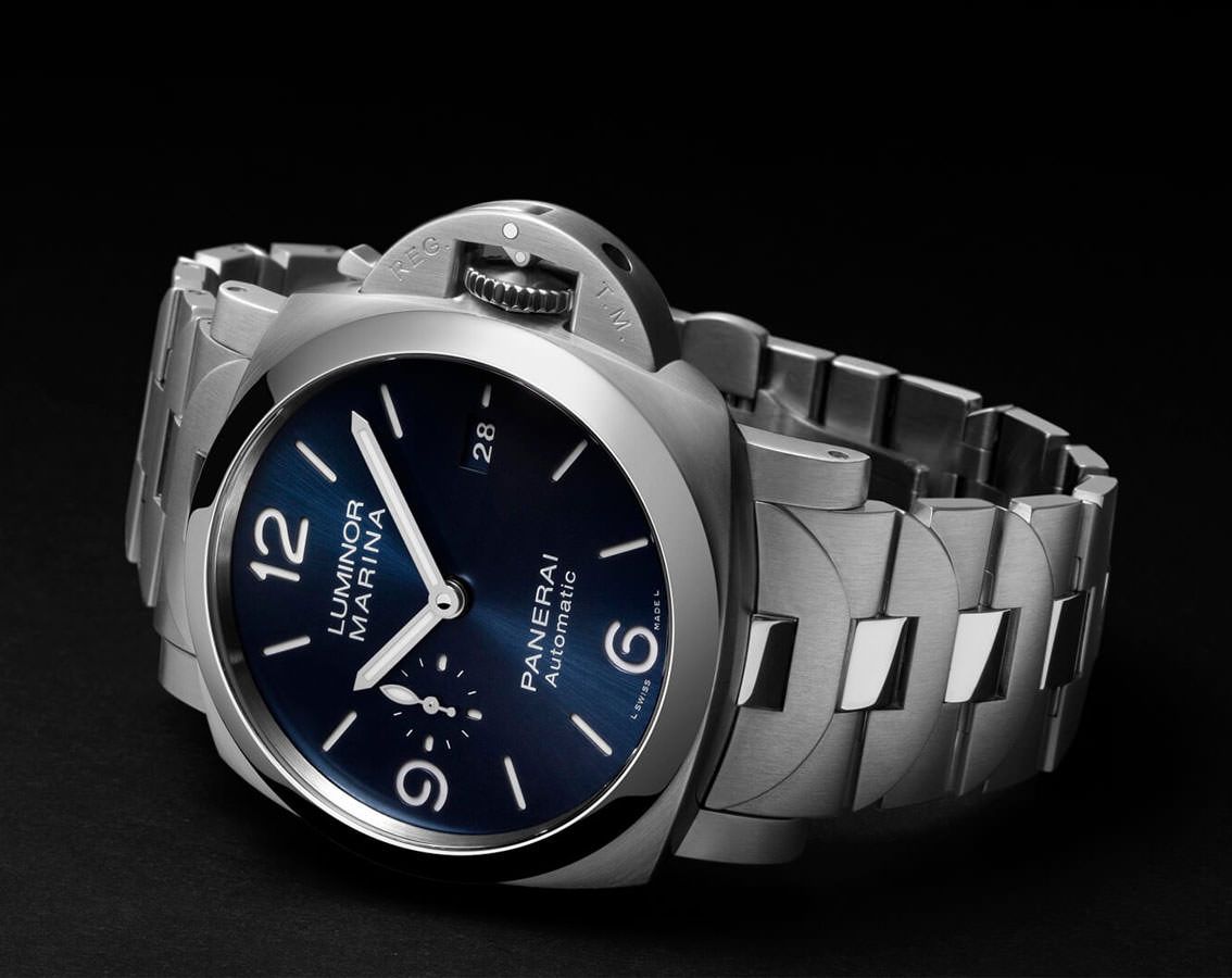 Panerai Luminor  Blue Dial 44 mm Automatic Watch For Men - 4