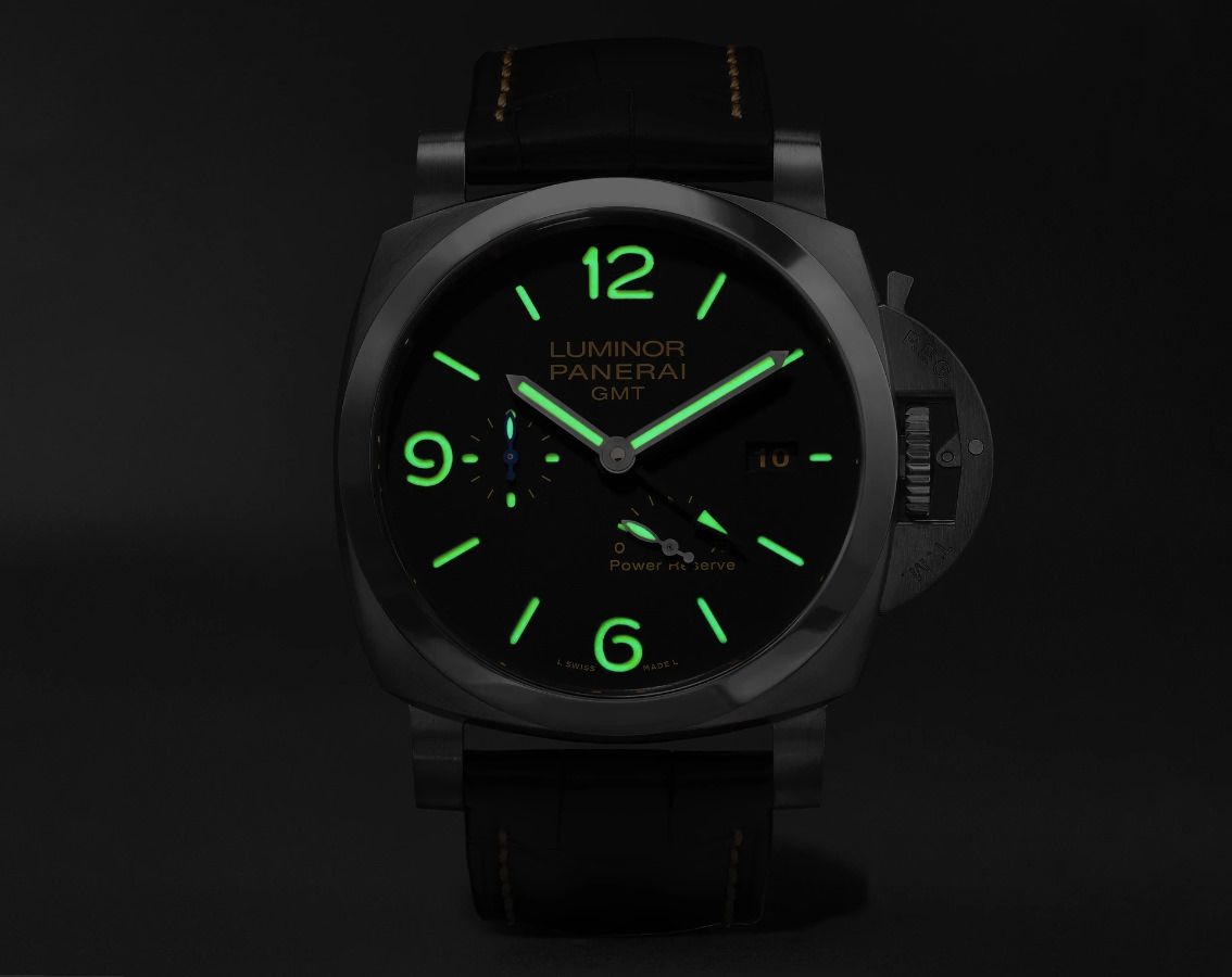 Panerai Luminor  Black Dial 44 mm Automatic Watch For Men - 6