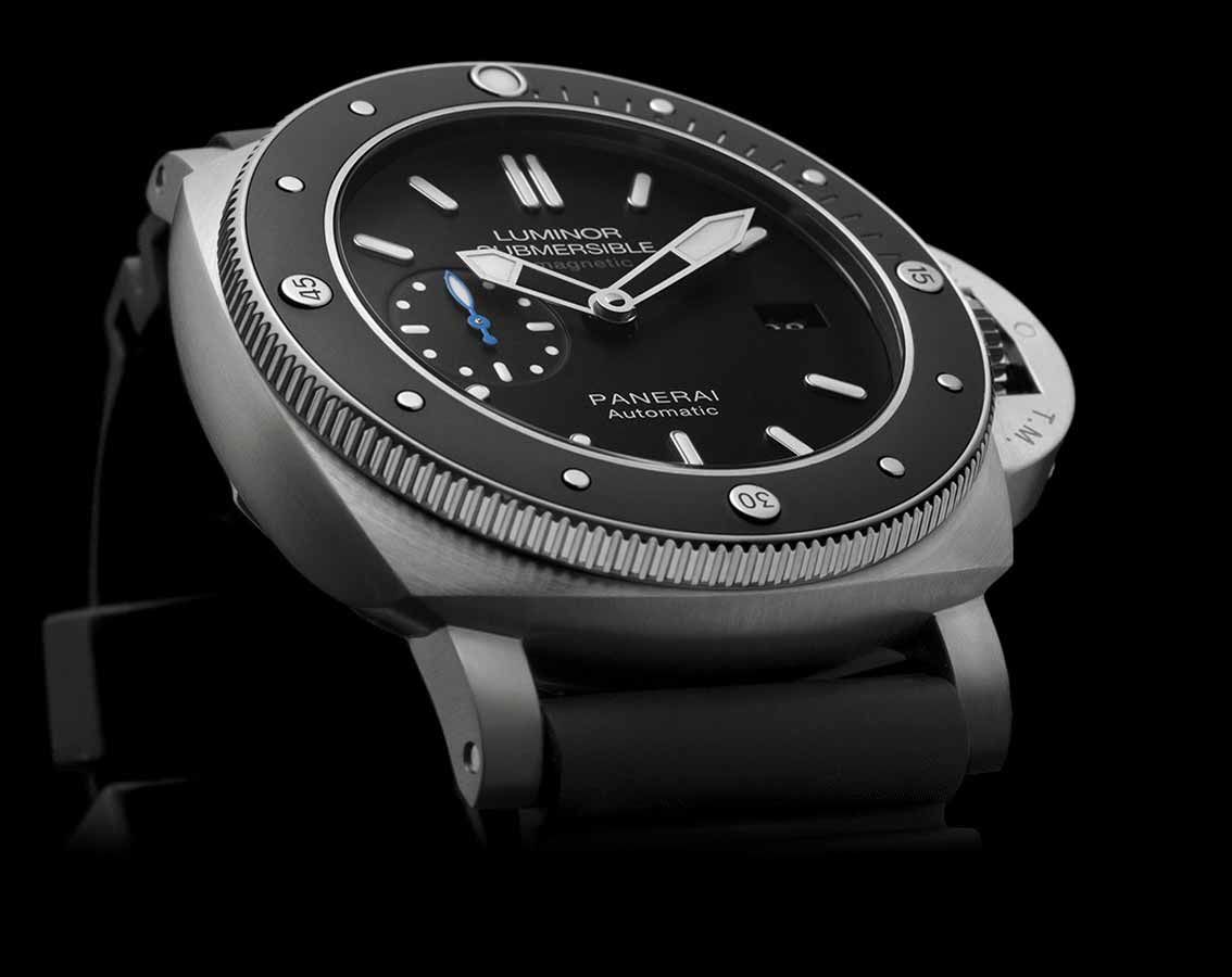 Panerai Submersible  Black Dial 47 mm Automatic Watch For Men - 3