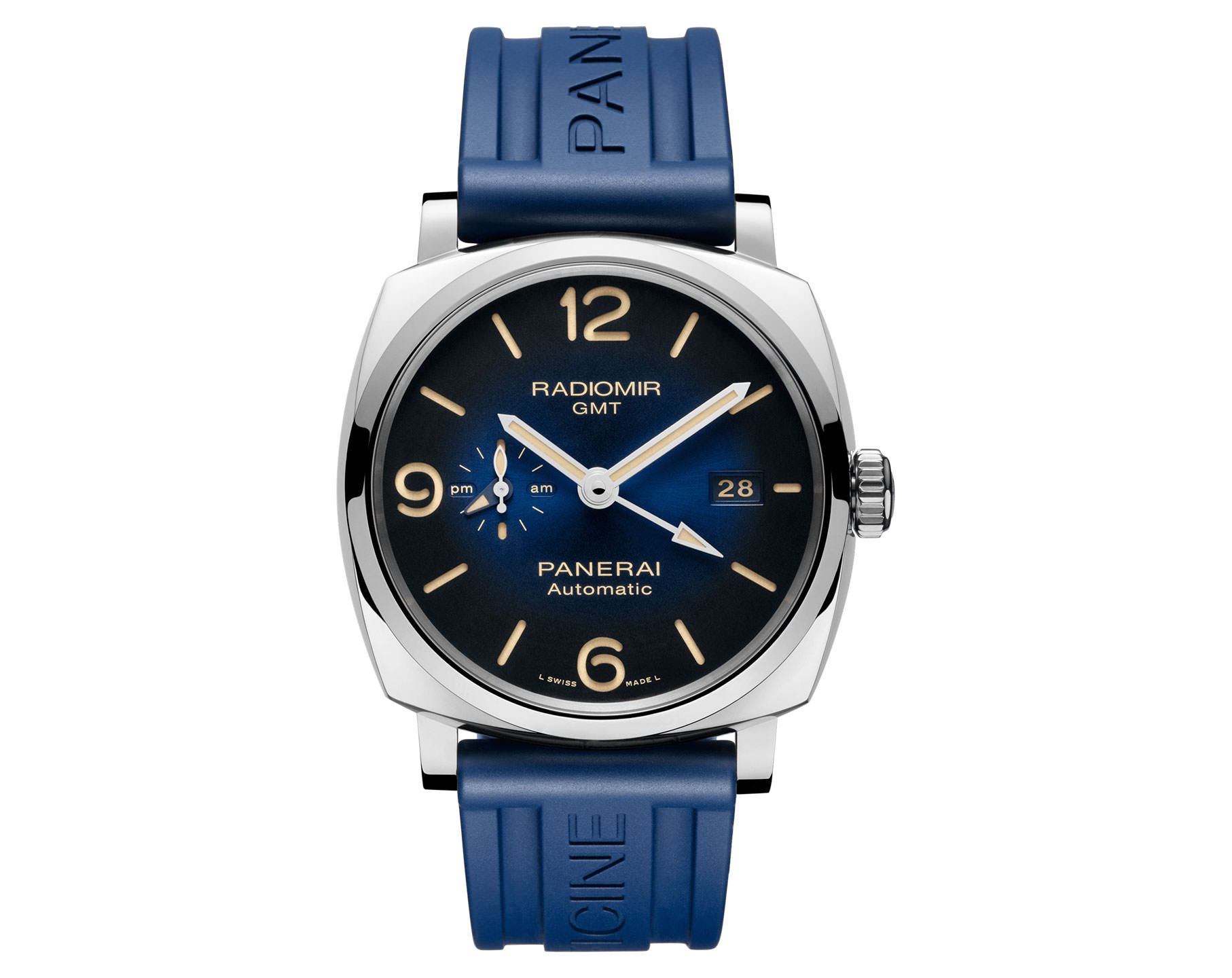 Panerai Radiomir  Blue Dial 45 mm Automatic Watch For Men - 4