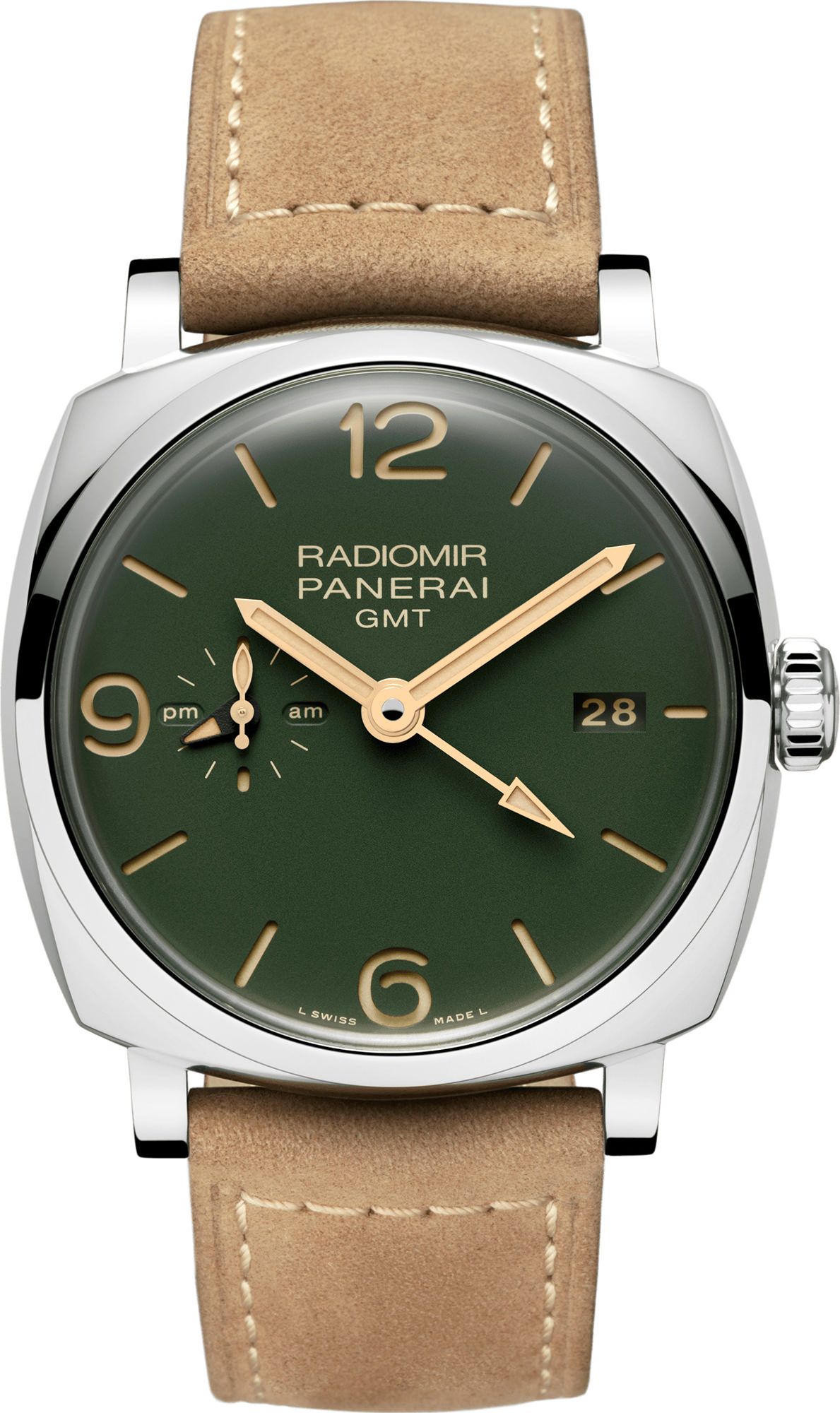 Panerai Radiomir  Green Dial 45 mm Automatic Watch For Men - 1