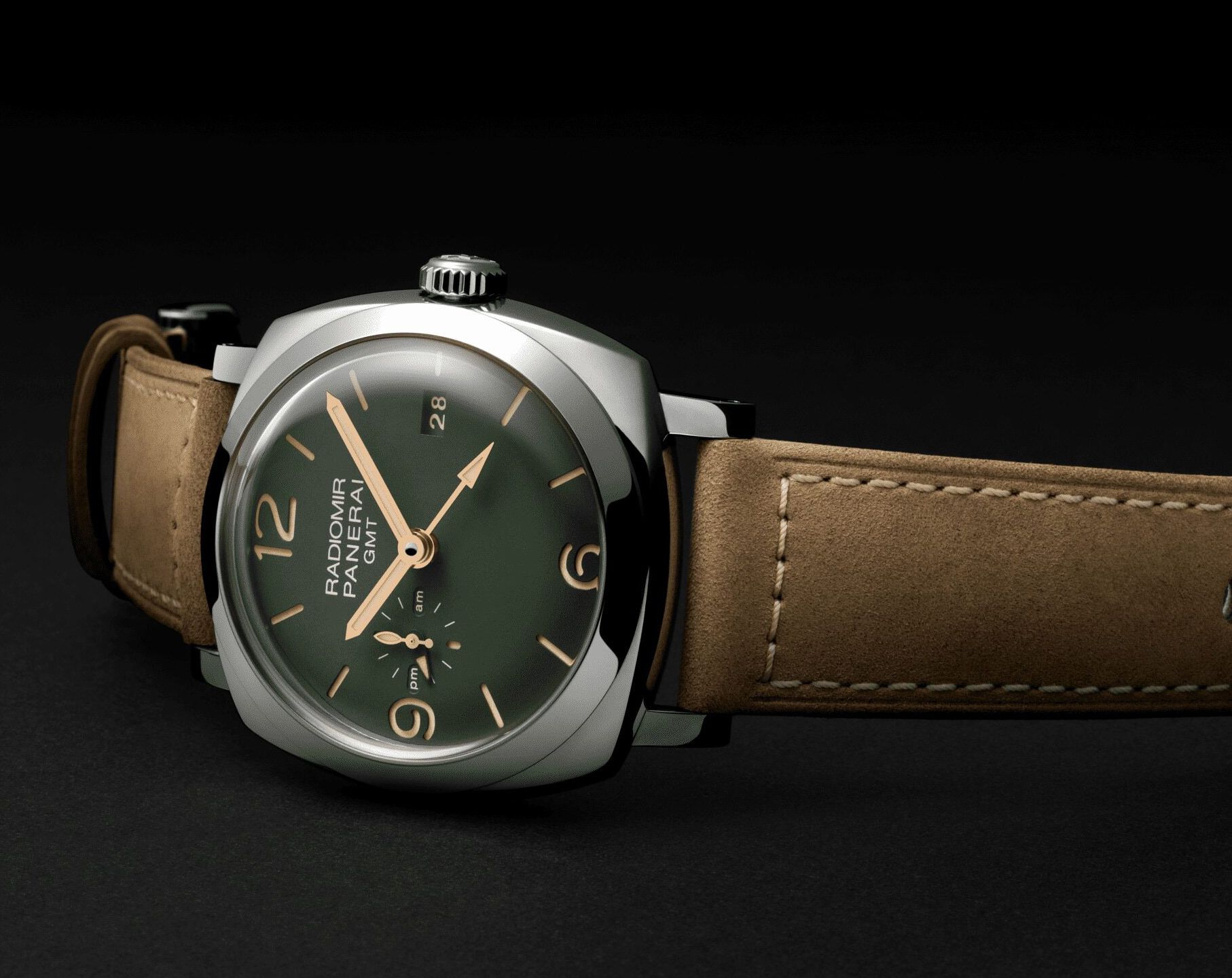 Panerai Radiomir  Green Dial 45 mm Automatic Watch For Men - 4