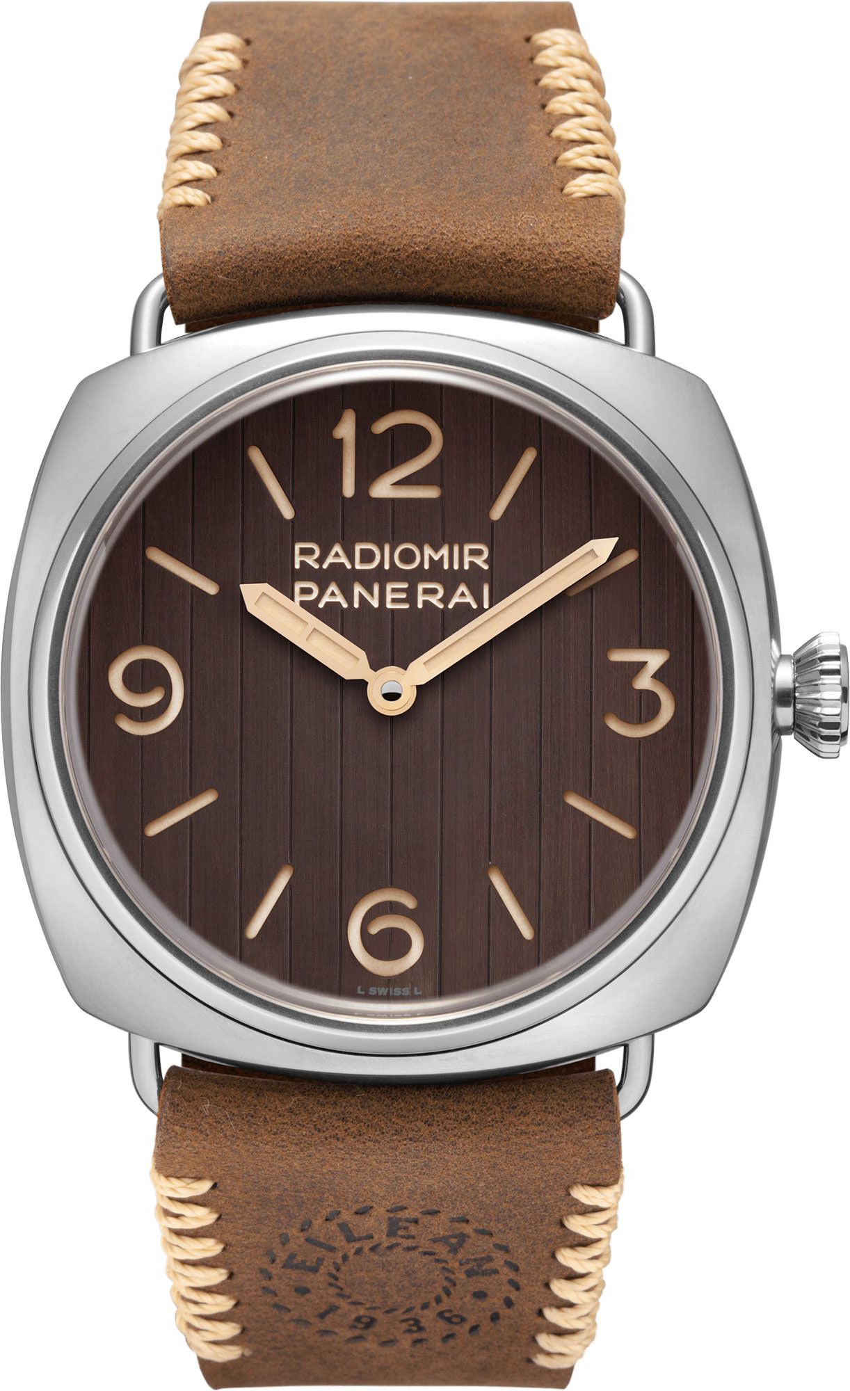 Panerai Radiomir  Brown Dial 45 mm Manual Winding Watch For Men - 1