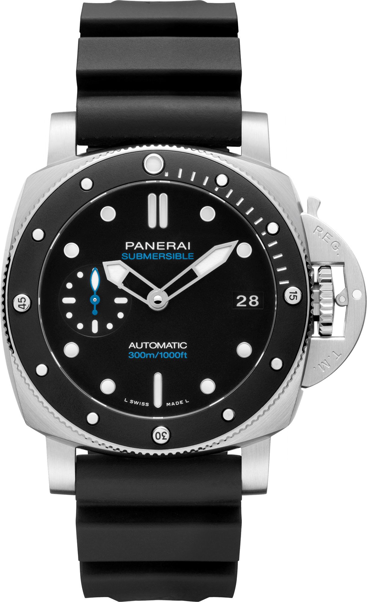 Panerai Submersible  Black Dial 42 mm Automatic Watch For Men - 1