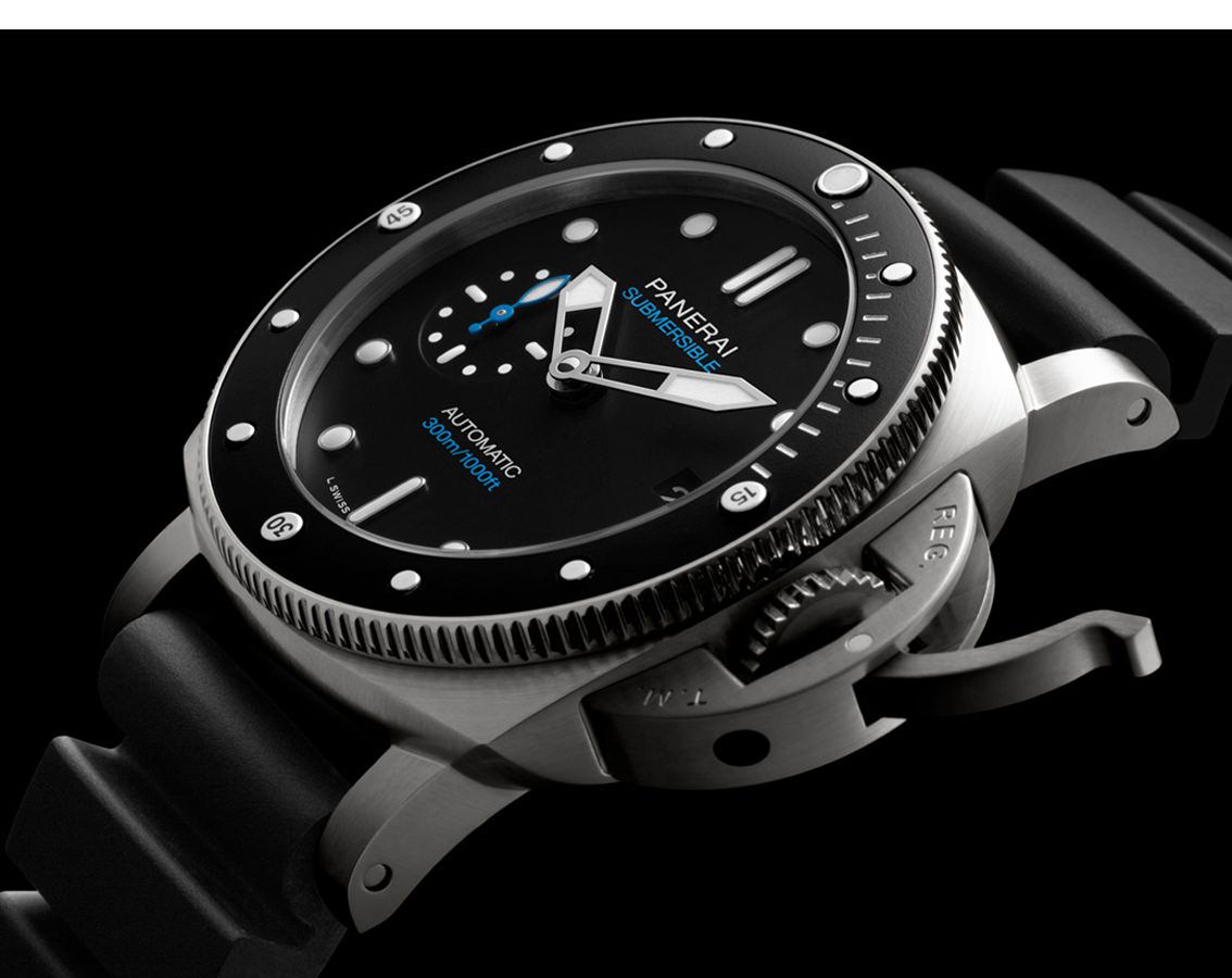 Panerai Submersible  Black Dial 42 mm Automatic Watch For Men - 4