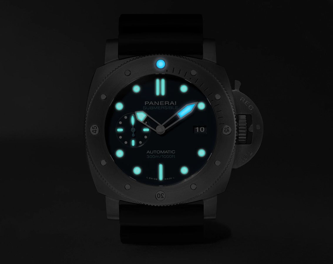 Panerai Submersible  Blue Dial 47 mm Automatic Watch For Men - 8