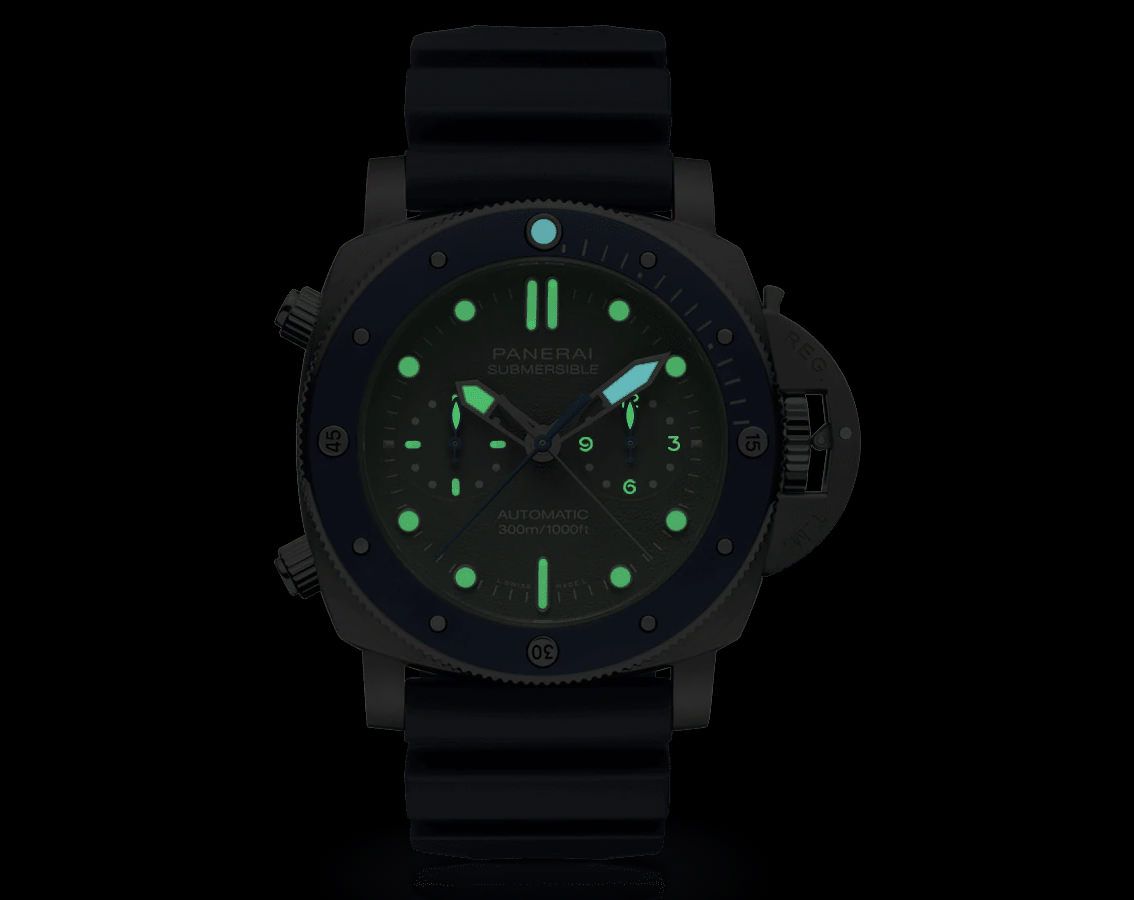 Panerai Submersible  Grey Dial 47 mm Automatic Watch For Men - 5