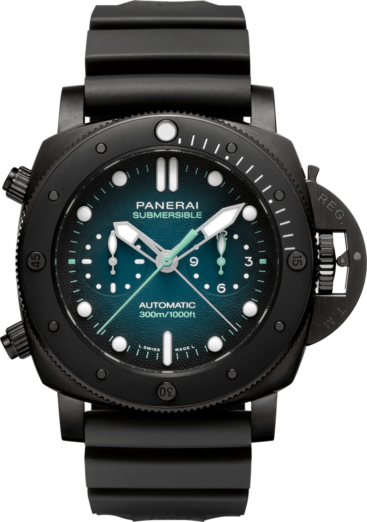 Panerai Submersible  Blue Dial 47 mm Automatic Watch For Men - 1