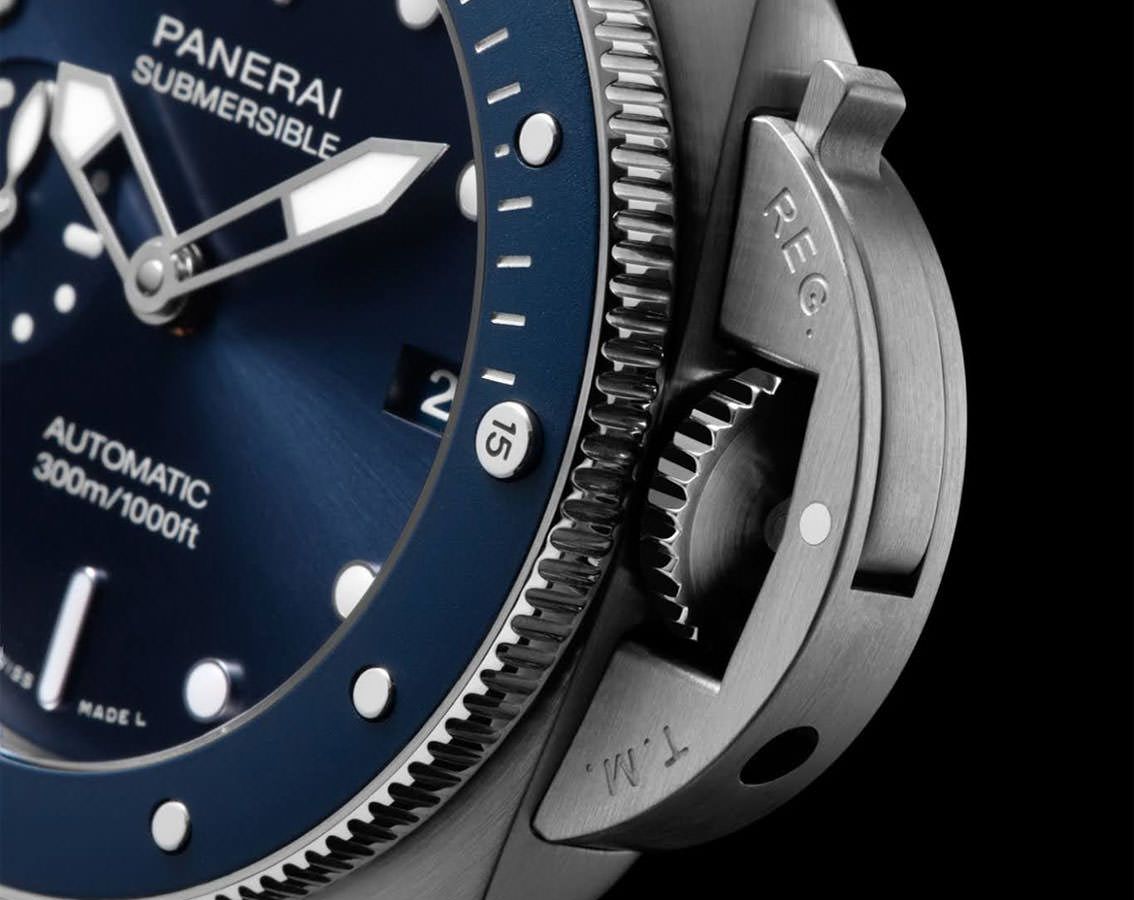 Panerai Submersible  Blue Dial 42 mm Automatic Watch For Men - 4