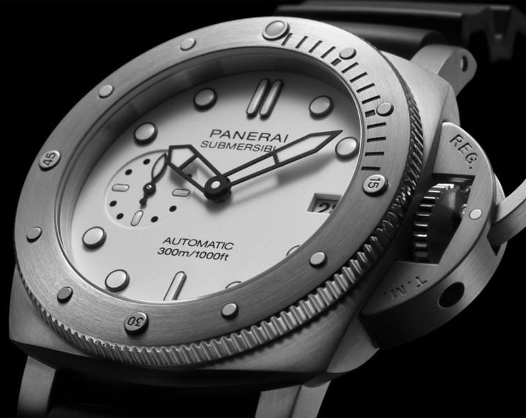 Panerai Submersible  White Dial 42 mm Automatic Watch For Men - 4