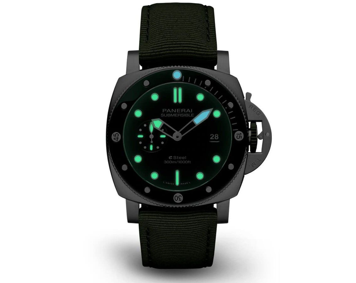 Panerai Submersible  Green Dial 44 mm Automatic Watch For Men - 2