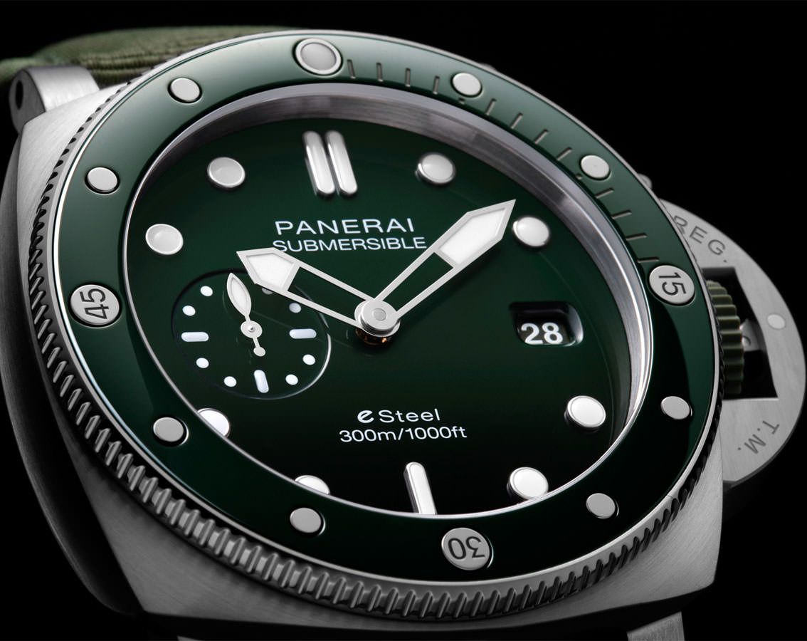 Panerai Submersible  Green Dial 44 mm Automatic Watch For Men - 4