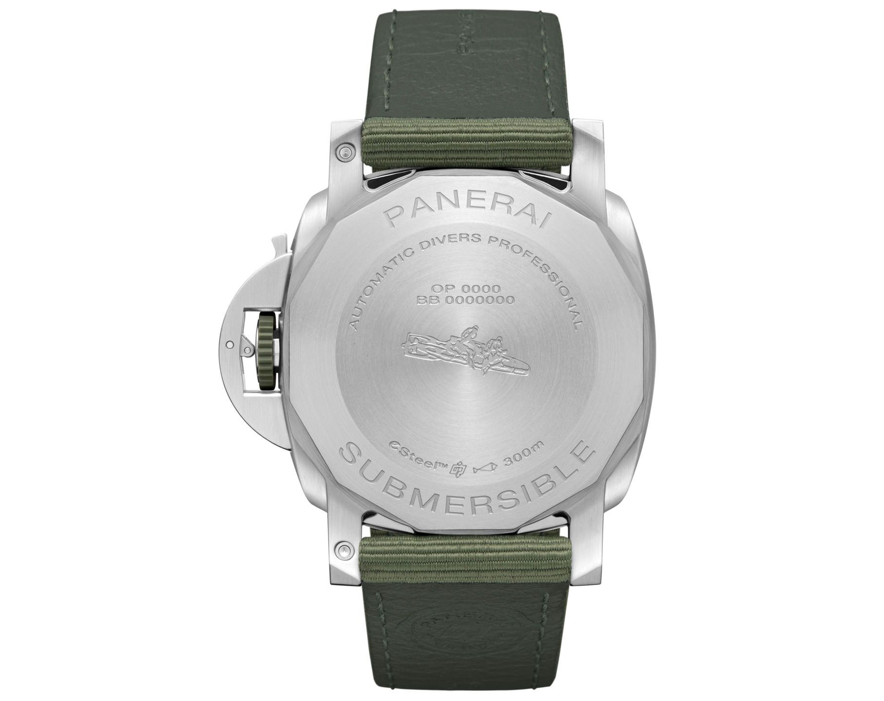 Panerai Submersible  Green Dial 44 mm Automatic Watch For Men - 5