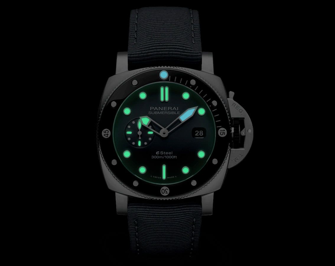 Panerai Submersible  Grey Dial 44 mm Automatic Watch For Men - 2