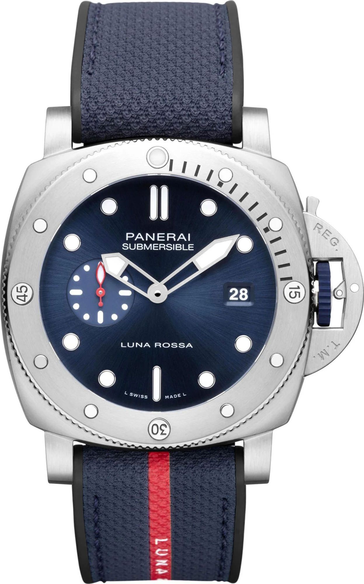 Panerai Submersible  Blue Dial 44 mm Automatic Watch For Men - 1