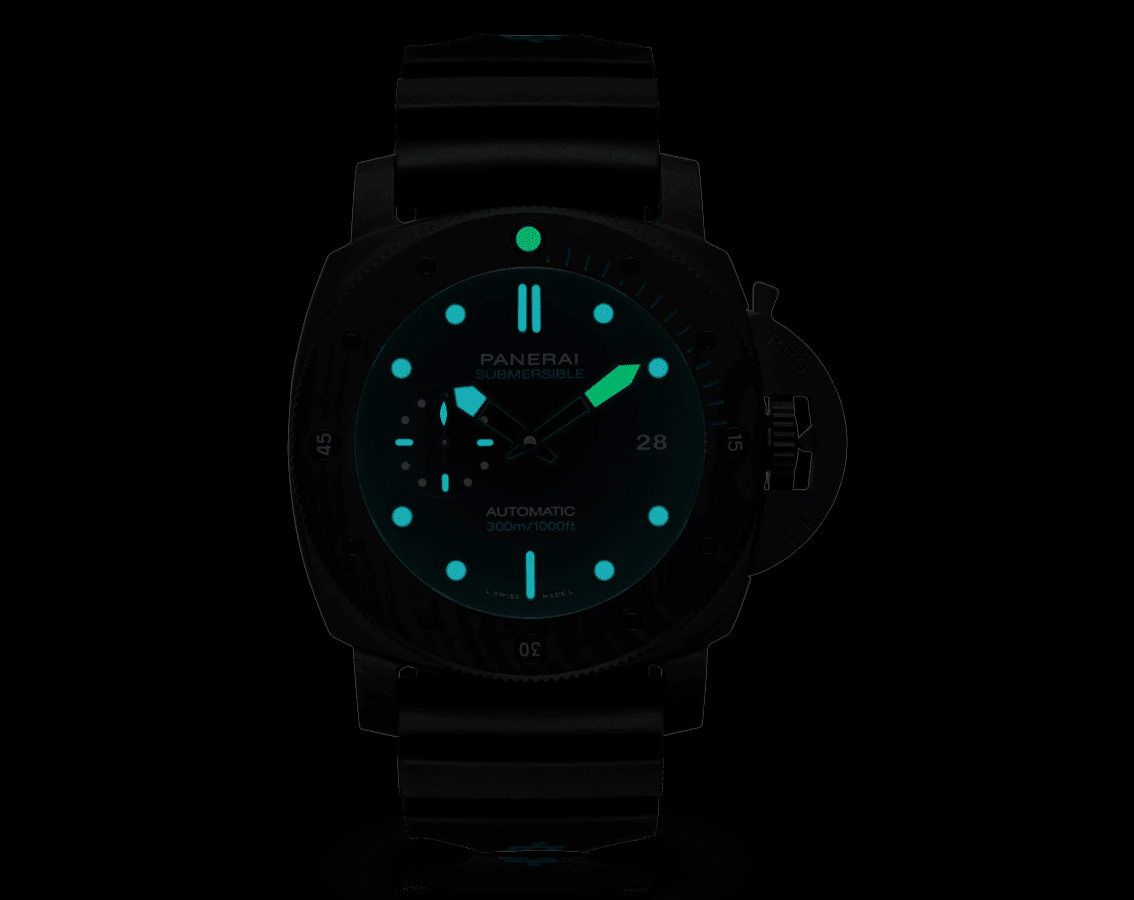 Panerai Submersible  Black Dial 47 mm Automatic Watch For Men - 4