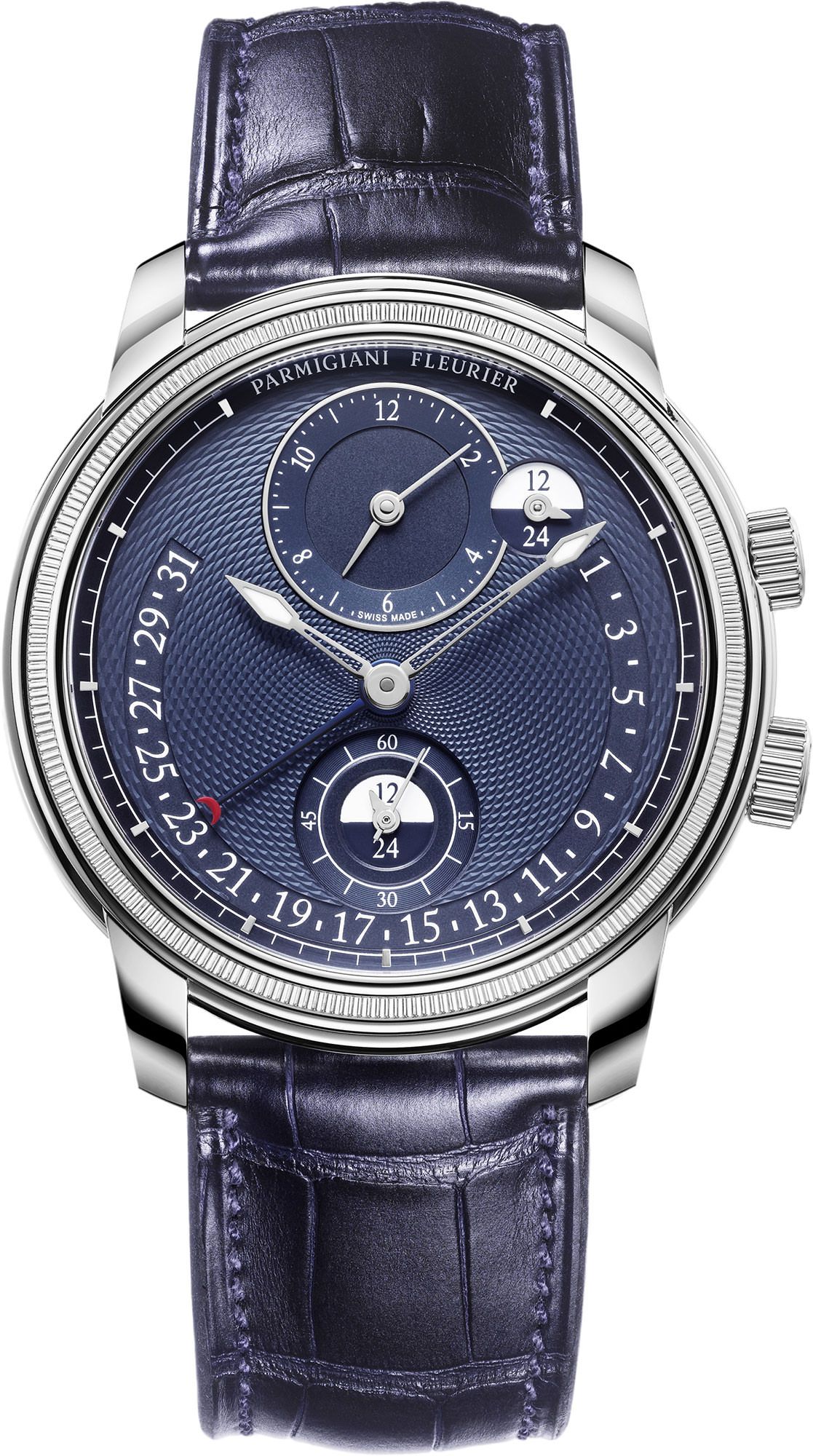 Parmigiani Toric Hemispheres Retrograde Blue Dial 42.8 mm Automatic Watch For Men - 1