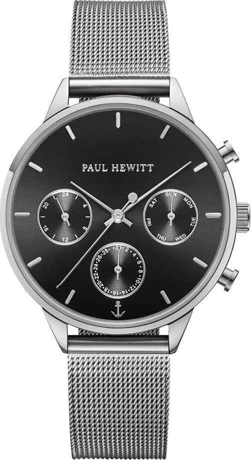 Paul Hewitt Everpulse  Black Dial 38 mm Quartz Watch For Women - 1