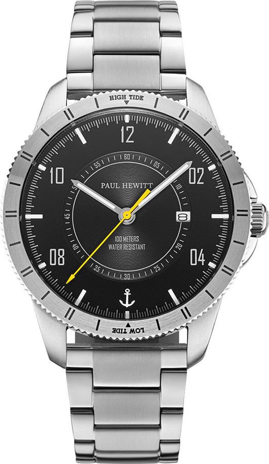 Paul Hewitt Tide Runner  Black Dial 41.5 mm Quartz Watch For Men - 1