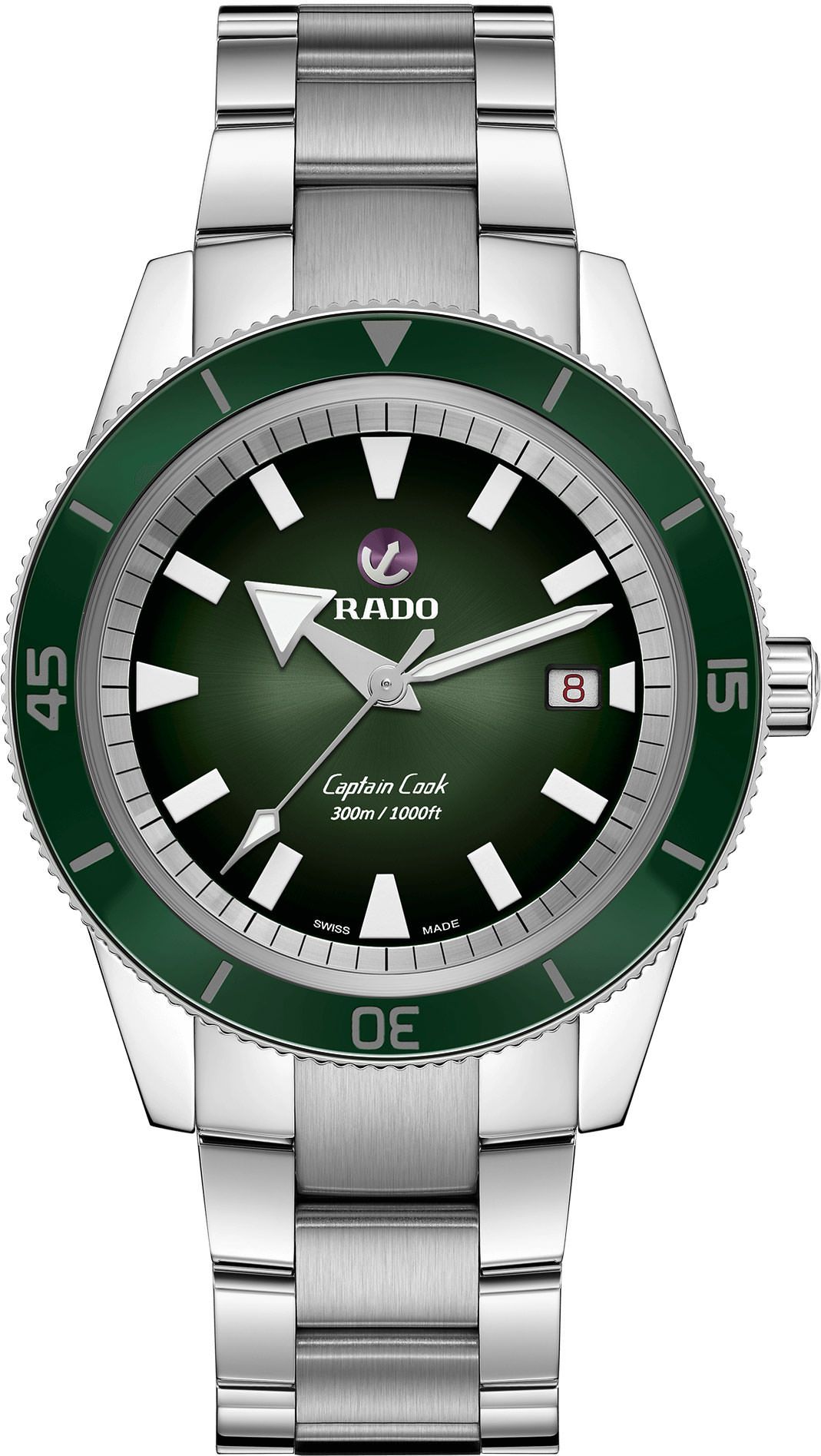 Rado Captain Cook  Green Dial 42 mm Automatic Watch For Men - 1