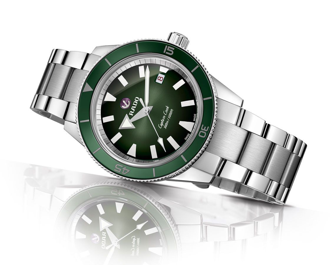 Rado Captain Cook  Green Dial 42 mm Automatic Watch For Men - 3