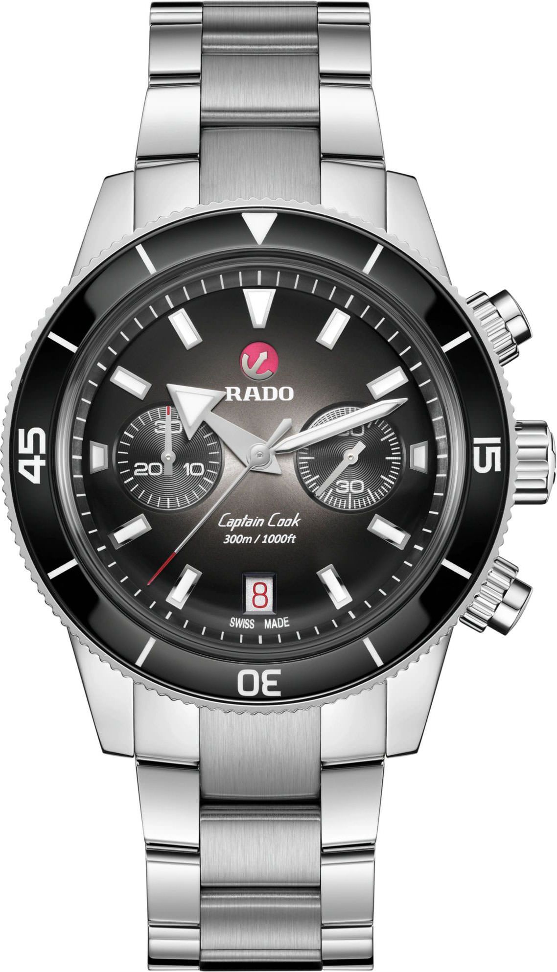 Rado Captain Cook  Black Dial 43 mm Automatic Watch For Men - 1