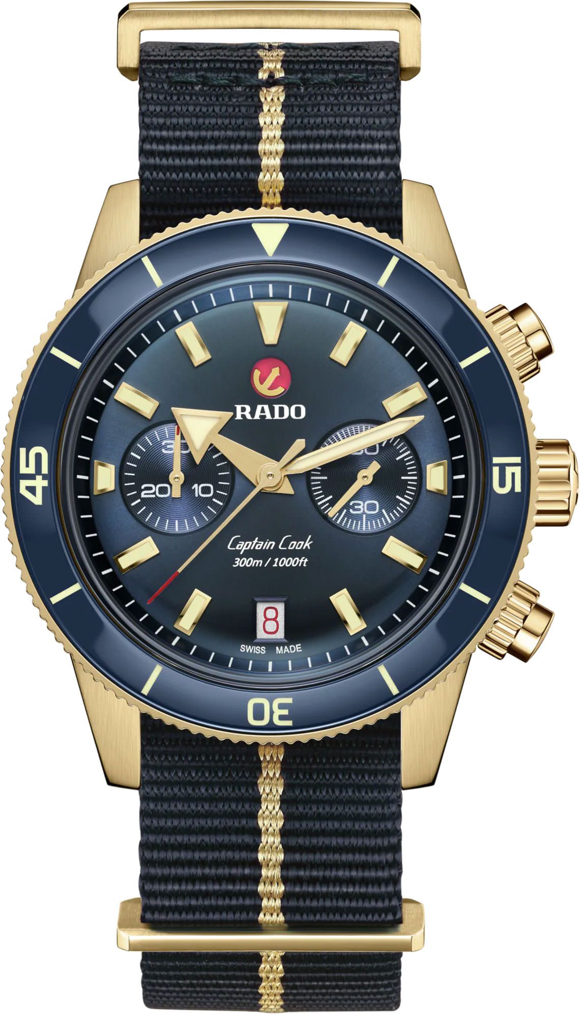 Rado Captain Cook  Blue Dial 43 mm Automatic Watch For Men - 1