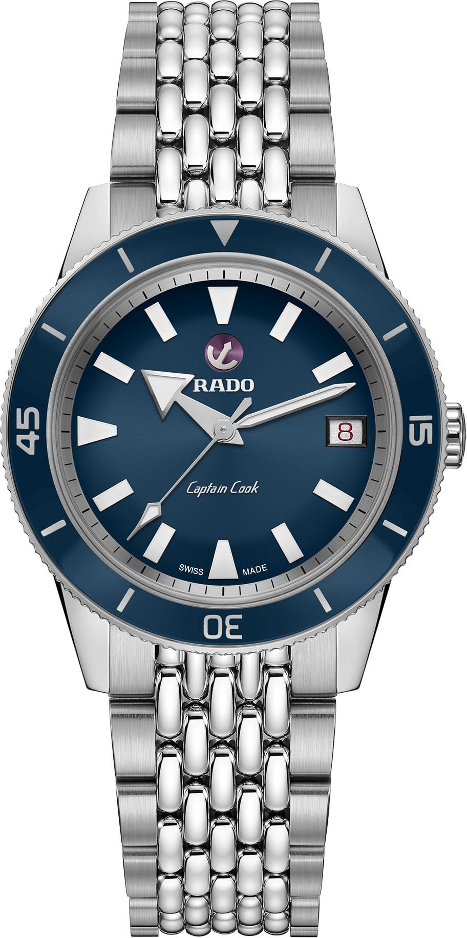 Rado Captain Cook  Blue Dial 37 mm Automatic Watch For Women - 1