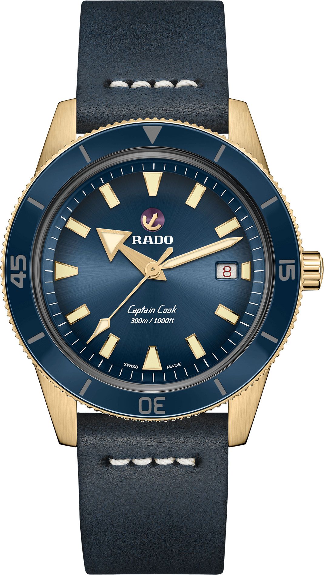 Rado Captain Cook  Blue Dial 42 mm Automatic Watch For Men - 1