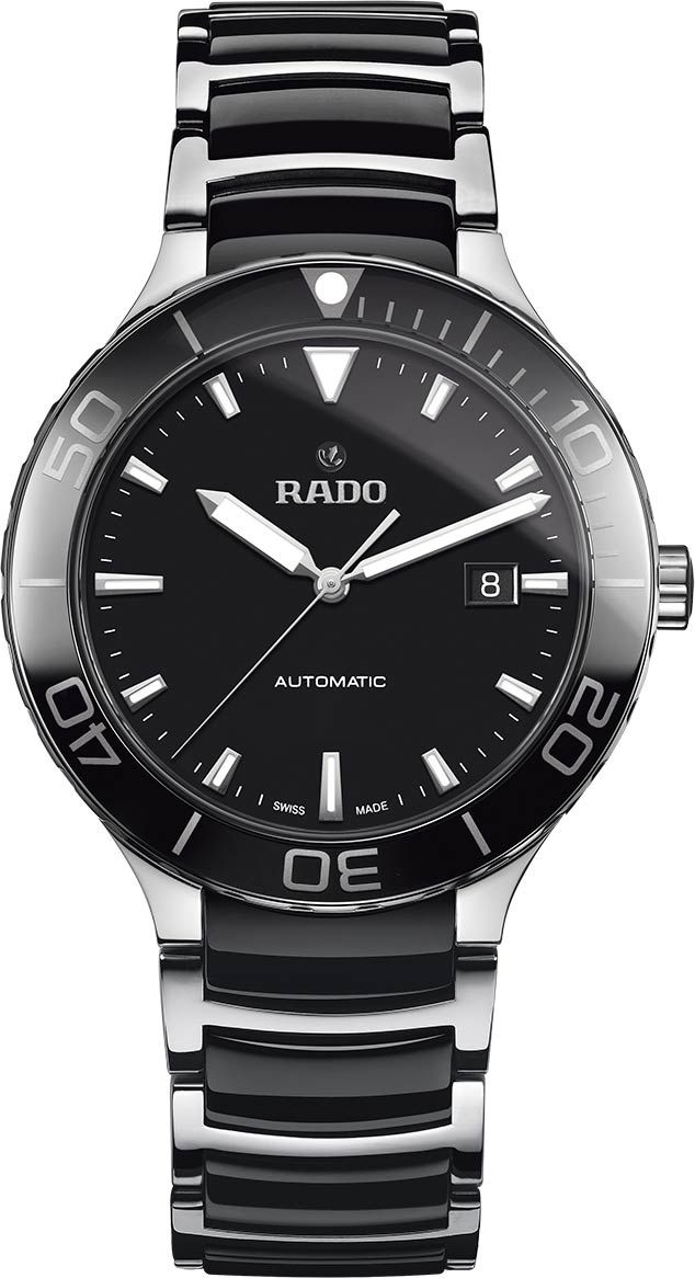 Rado Centrix  Black Dial 42 mm Automatic Watch For Men - 1