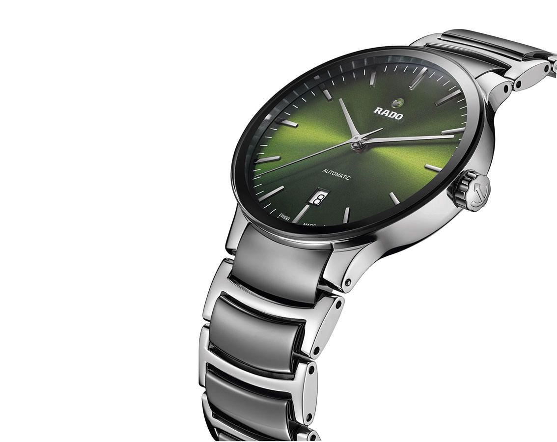 Rado Centrix  Green Dial 38 mm Automatic Watch For Men - 3