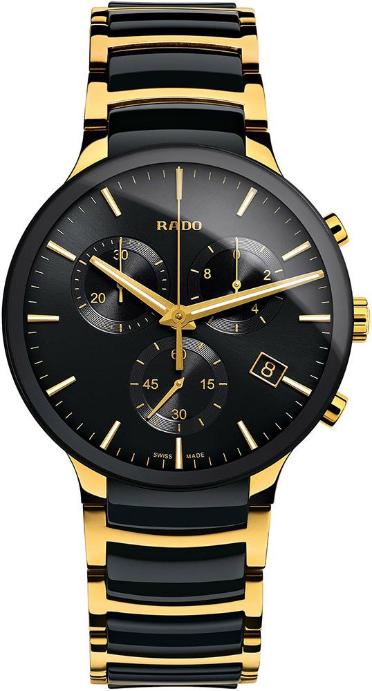 Rado Centrix  Black Dial 40 mm Quartz Watch For Men - 1