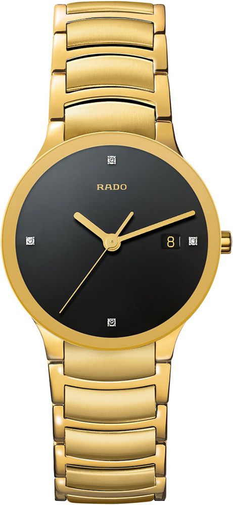 Rado Centrix  Black Dial 38 mm Quartz Watch For Men - 1