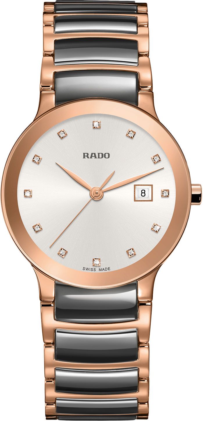 Rado Centrix  Silver Dial 28 mm Quartz Watch For Women - 1