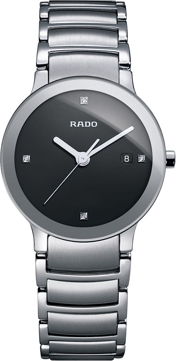 Rado Centrix  Black Dial 28 mm Quartz Watch For Women - 1