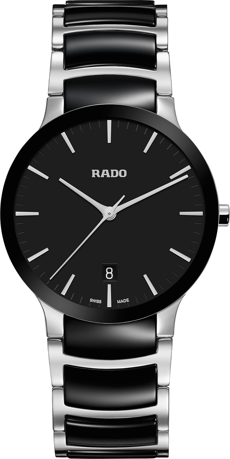 Rado Centrix  Black Dial 38 mm Quartz Watch For Men - 1