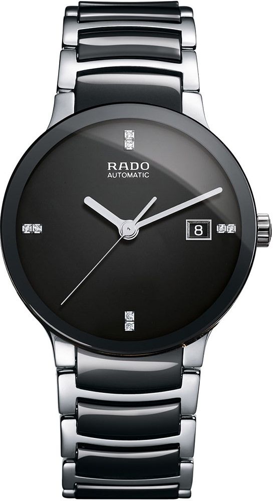 Rado Centrix  Black Dial 38 mm Automatic Watch For Men - 1