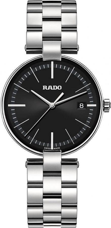 Rado Coupole Classic  Black Dial 36 mm Quartz Watch For Unisex - 1