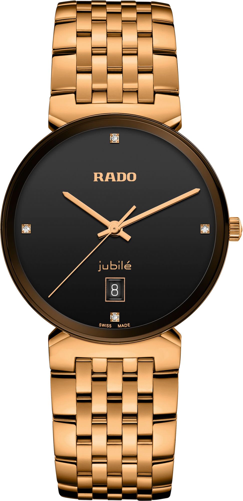 Rado Florence Classic  Black Dial 38 mm Quartz Watch For Unisex - 1