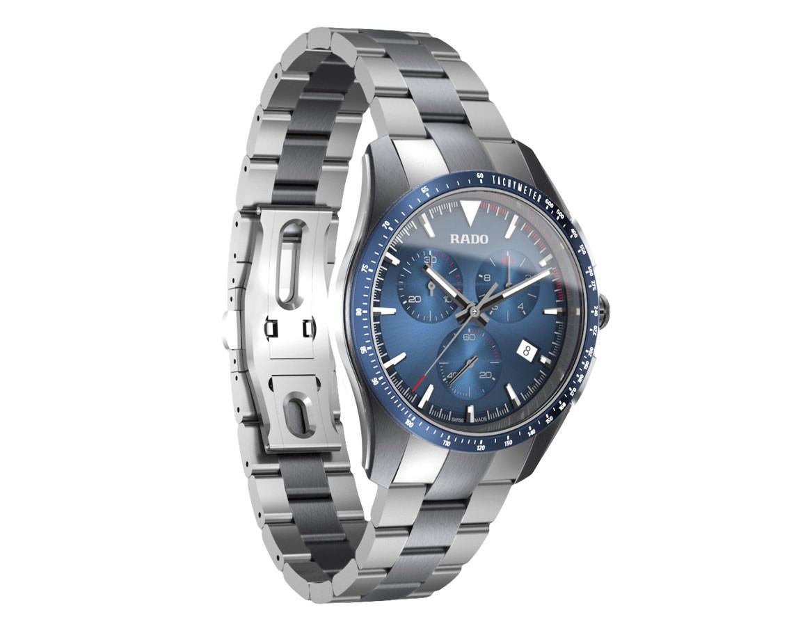 Rado HyperChrome  Blue Dial 44.9 mm Quartz Watch For Men - 3