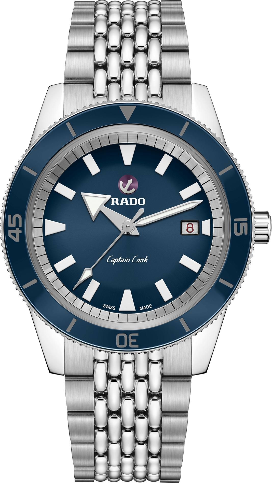 Rado Captain Cook  Blue Dial 42 mm Automatic Watch For Men - 1