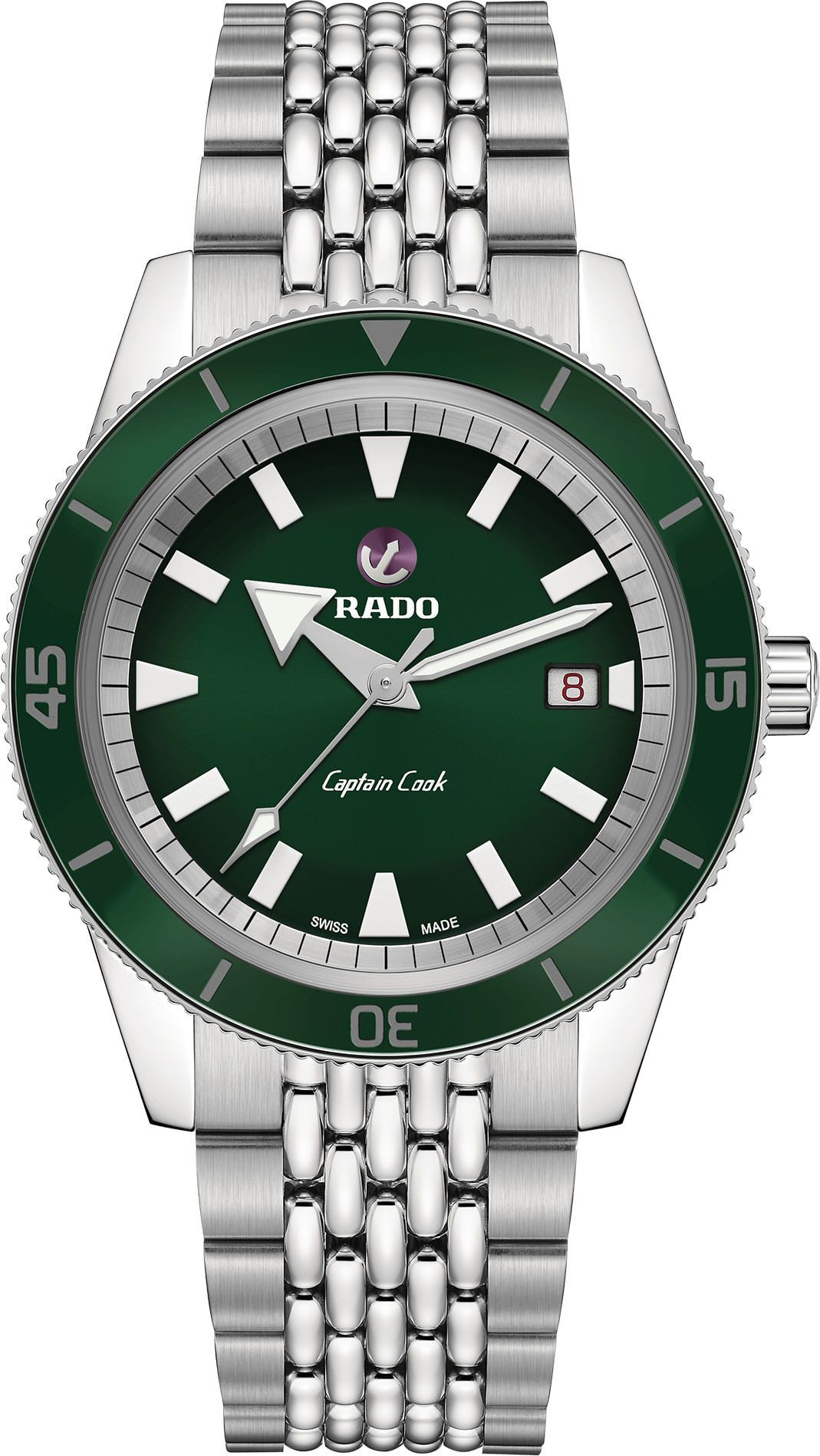 Rado Captain Cook  Green Dial 42 mm Automatic Watch For Men - 1